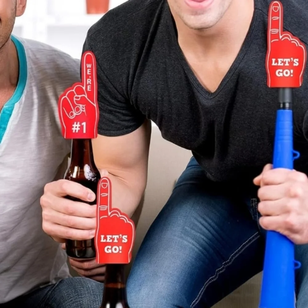 (20) Blue Foam‎ Finger We're #1